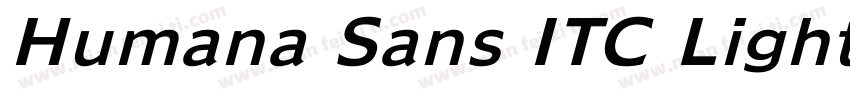 Humana Sans ITC Light Italic字体转换